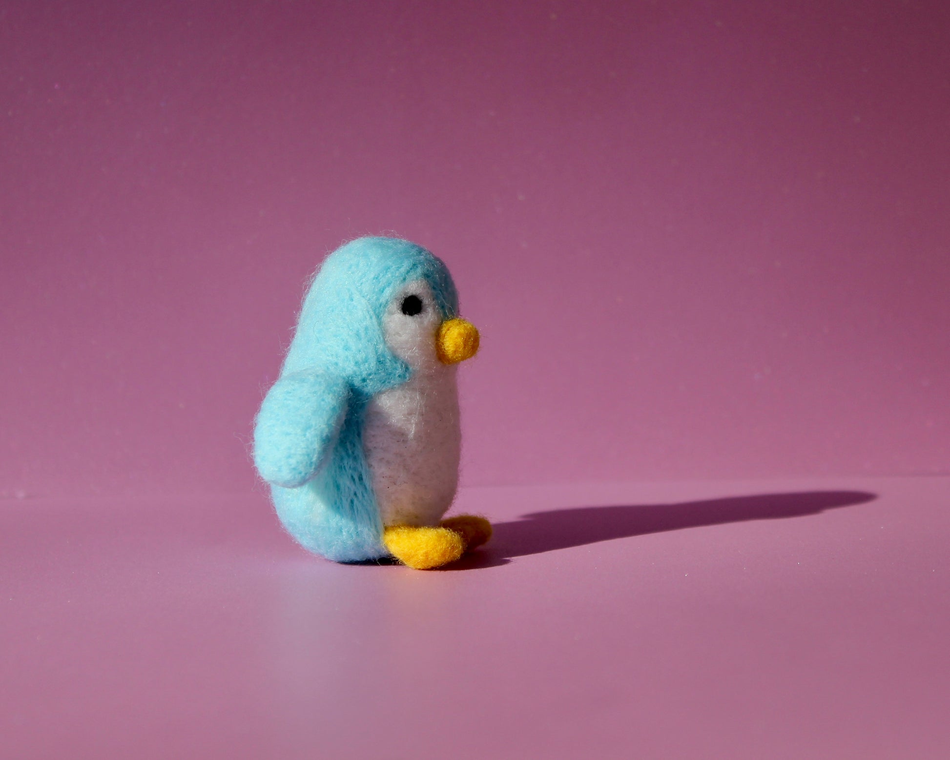 needle felt penguin