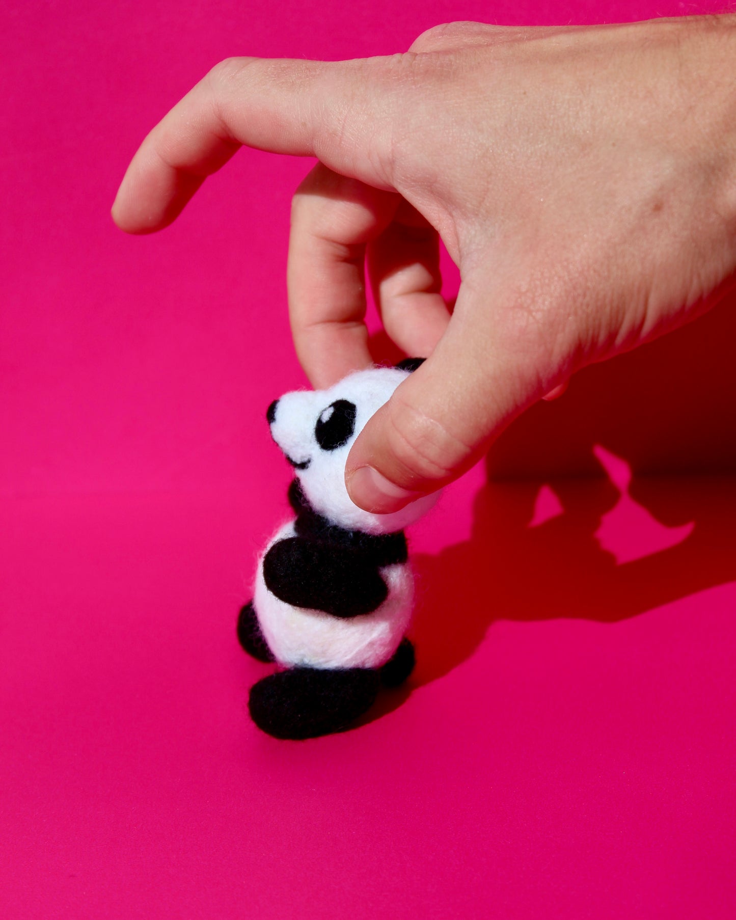 needle felt panda