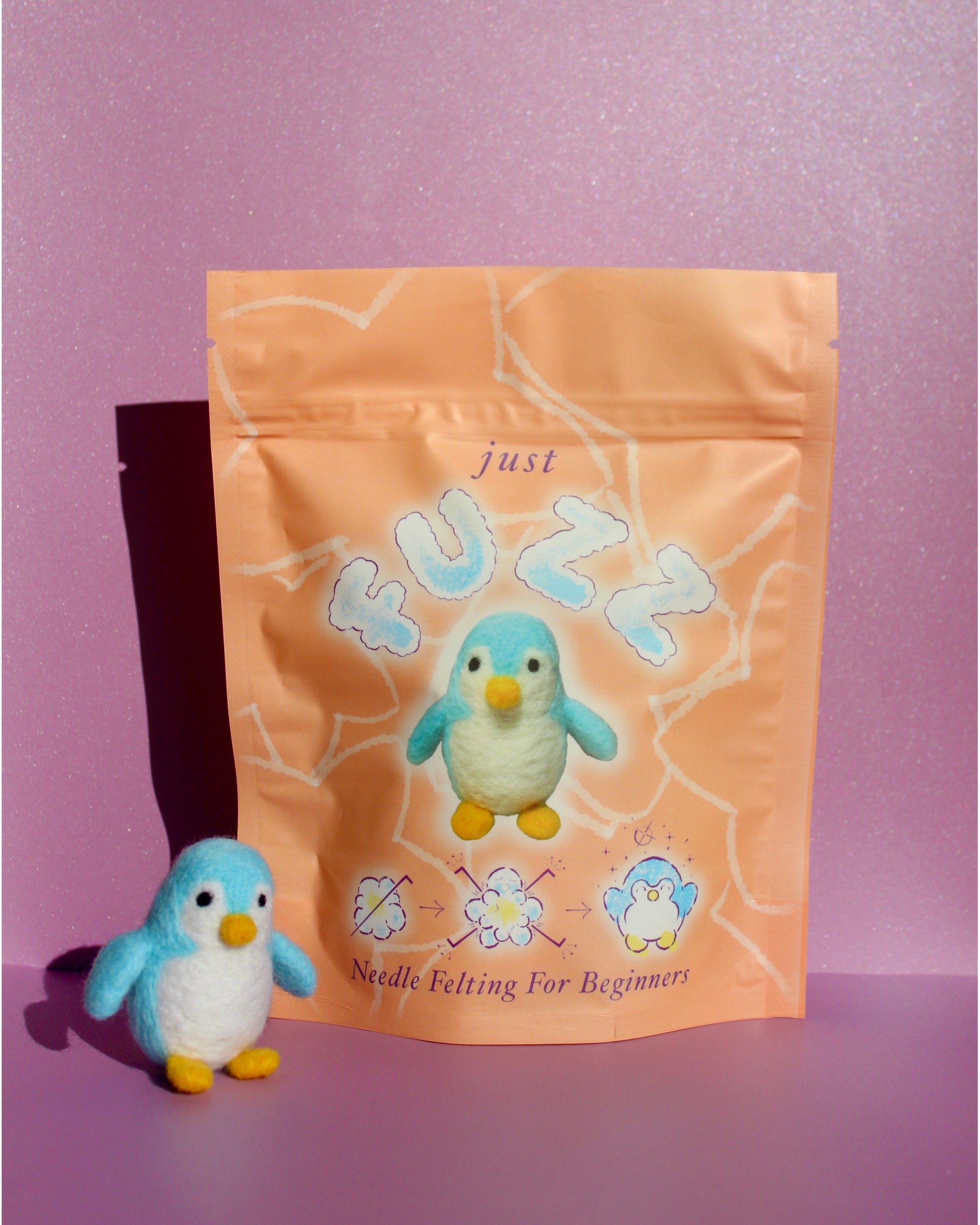 penguin needle felting (needlefelting) kit